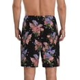 thumbnail image 4 of Lsque Bouquet Mens Sleep Pajama Shorts,Short Pajama Pants, Cotton Ultra-Soft Knit-X-Large, 4 of 9