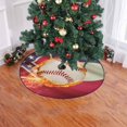 thumbnail image 2 of FMSHPON Baseball BallFlag Xmas Christmas Tree Skirt Stand Mat for Holiday Party Decoration Indoor Outdoor 36 inches, 2 of 3