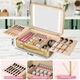 thumbnail image 4 of EasyinBeauty  Travel Makeup Case with Lighted Mirror - Gold, 4 of 7