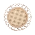 thumbnail image 1 of Ratán Tejido Posavasos De Mesa De Ratán Tejido A Mano Posavasos De Taza De Té Posavasos De Taza Trenzada Decoración De Mesa Moyic HA046396-00, 1 of 6
