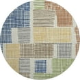 thumbnail image 2 of Addison Rugs Mayfield Premium Machine Washable Transitional Geometric Putty Round Rug, 8' x 8', 2 of 6