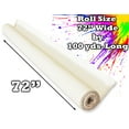 thumbnail image 2 of 72" Wide Primed White 100 Yds Cotton Canvas Roll, 7oz Triple Primed Gesso, Artist Quality by WholesaleArtsFrames-com, 2 of 6