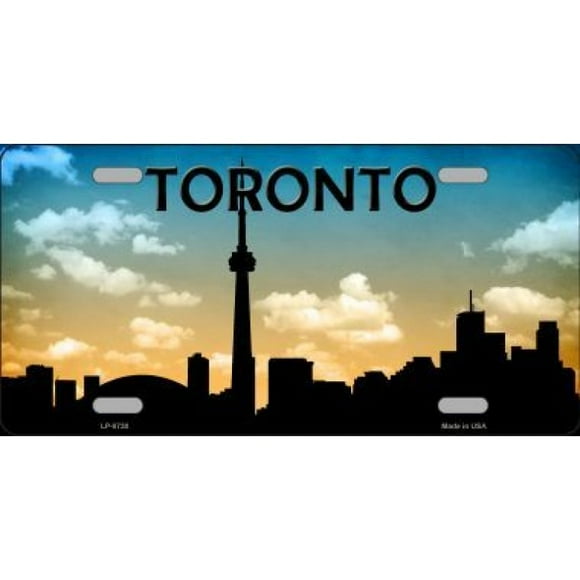 Toronto Skyline Silhouette License Plate