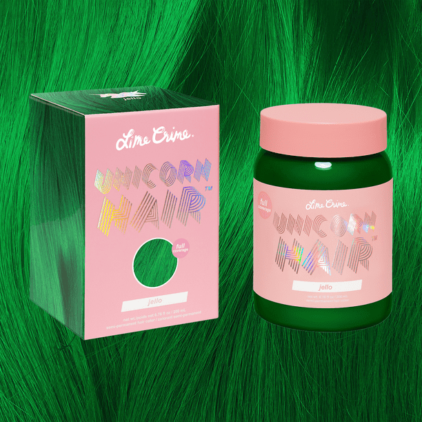 Coloring hair with jello