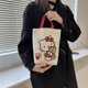 thumbnail image 3 of Sanrio-Bolso de Hello Kittys Kawaii para mujer, bolsa de cosméticos suave, moda informal, 2022, 3 of 4