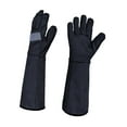 thumbnail image 2 of 2 piezas Guantes de trabajo Guantes de jardinería para la jardinería de trabajo de seguridad de la construcción Negro, 2 of 8