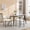 Off White, variant on Round Boucle Dining Chairs, High - density Foam and Iron Legs / For Dining, Long - term Use