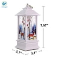 thumbnail image 6 of Deago 7.8" Tall Vintage Santa Claus Flameless Lanterns with LED Candle For Christmas Ornaments Decor Home Party Patio Decorative, 6 of 6