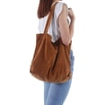 thumbnail image 2 of Corduroy Tote Bag for Women Canvas Shoulder Handbags Cute Large Purse, 2 of 5