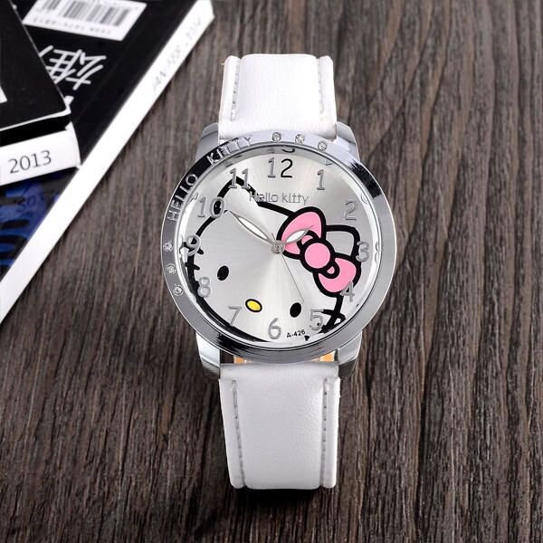 Reloj Kawaii Sanrio para niños, accesorios de Hello Kittys, lindo reloj electrónico de Anime, juguetes para estudiantes, regalo para niñas, venta al por mayor