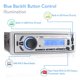 Pyle Bluetooth Marine Receiver Stereo & Speaker Kit 300W Single DIN Boat Marine Head Unit L LCD, Mic, Hands-Free Calling, AUX, MP3/B/SD, AM/FM Radio, Remote - PLMRK47BK (Black-255463
