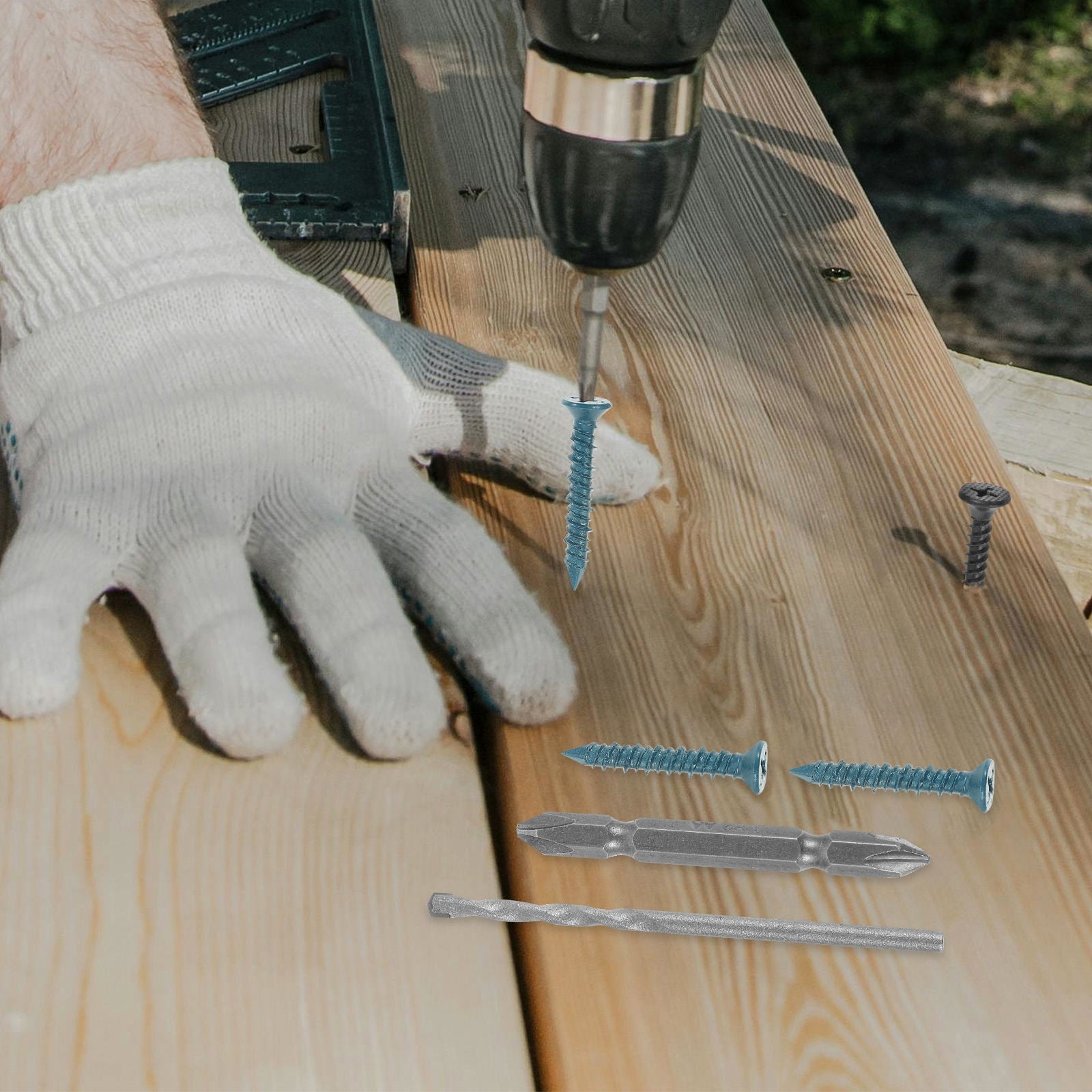 Raindrops 3/16X1-1/4In Self Drilling Anchors Screws For Concrete Walls And Diy Projects