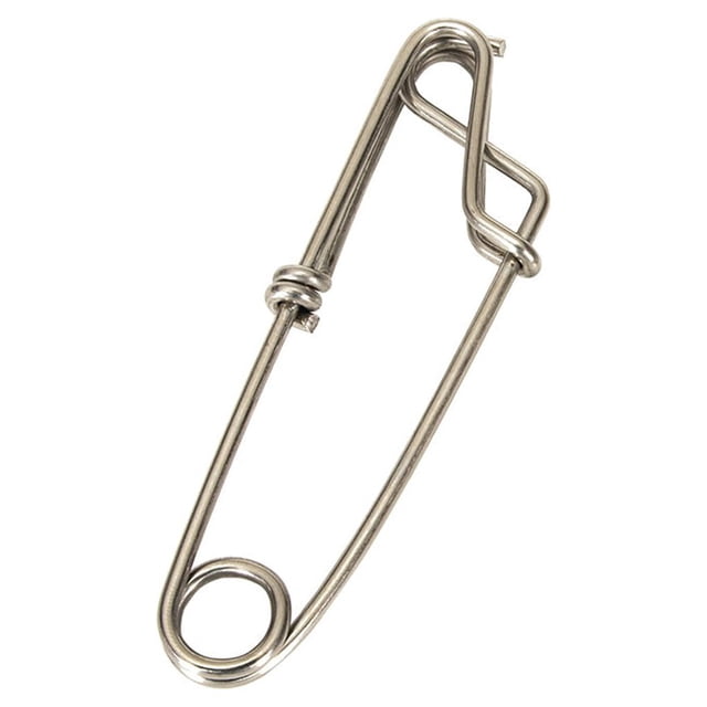 Yuarrent Clips de palangre de pesca de acero inoxidable, colgador portátil, conector giratorio a presión, depósito al aire libre, lago de Pescar