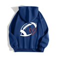 thumbnail image 4 of WEAIXIMIUNG Sweat à Capuche Zippé pour Femmes, Manches Longues, Imprimé Graphique, Léger, Pull de Football, 4 of 4