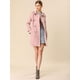 thumbnail image 3 of Día de San Patricio Chaqueta De Gabardina De Gamuza Sintética Con Doble Botonadura Y Solapa Con Muesca Para Mujer Con Cinturón Blazer De Solapa Pico Con Solapa De Tormenta Rosa XS, 3 of 6