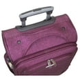 thumbnail image 4 of Dejuno Aurora Lightweight Denim 3-Piece Spinner Luggage Set - Burgundy, 4 of 6
