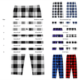 thumbnail image 3 of CPNG Girls and Boys Plaid Sleeping Pants Kids Elastic High Waist Soft Cotton Plaid Home Pants with Pockets(Navy,3-4 Years), 3 of 4