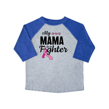 

Inktastic Breast Cancer Awareness My Mama is a Fighter Gift Toddler Boy or Toddler Girl T-Shirt