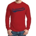 thumbnail image 5 of Jacksonville Baseball Script - Hometown Pride, Pitcher Long Sleeve T Shirt - Medium - Red, 5 of 6