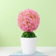 thumbnail image 4 of Mini Artificial Plants Plastic Fake Green Flower Topiary Shrubs with Pot for Home Décor, 4 of 8