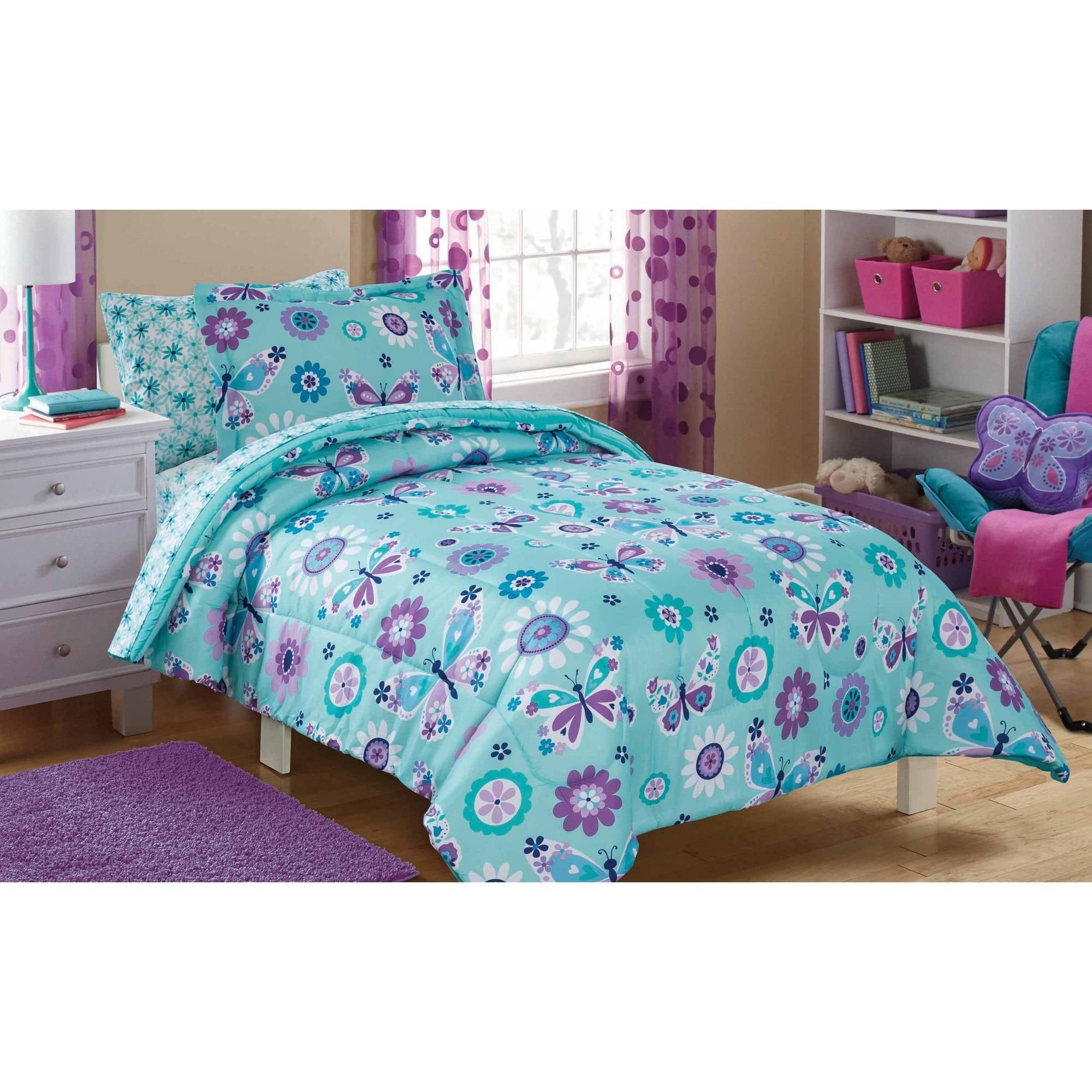 walmart twin comforter set girl