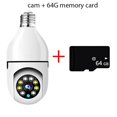 thumbnail image 1 of Cámara de vigilancia E27 con bombilla 5G, visión nocturna a todo Color, seguimiento humano automático, Zoom, Monitor de seguridad interior, cámara Wifi, 1 of 4