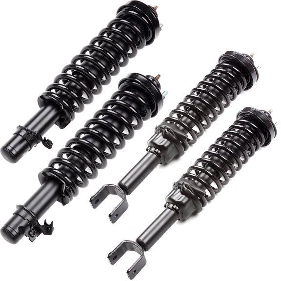 SCITOO - Front and Rear Complete Strut & Coil Spring Assembly Fits 1992-1995 for Honda Civic with 171946 171945 171266 - Set of 4
