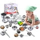 thumbnail image 1 of Juego De Utensilios De Cocina De Acero Inoxidable Para Niños, Juguetes De Sartén Con Tapa Para Niños, Inteligencia, 25 Piezas, 1 of 7