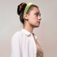 thumbnail image 3 of Diademas anchas de tela, diseño simple Bandas para la cabeza de estilo clásico, Diademas verdes antideslizantes de moda de 1.18 pulgadas para mujeres y niñas, 3 of 7