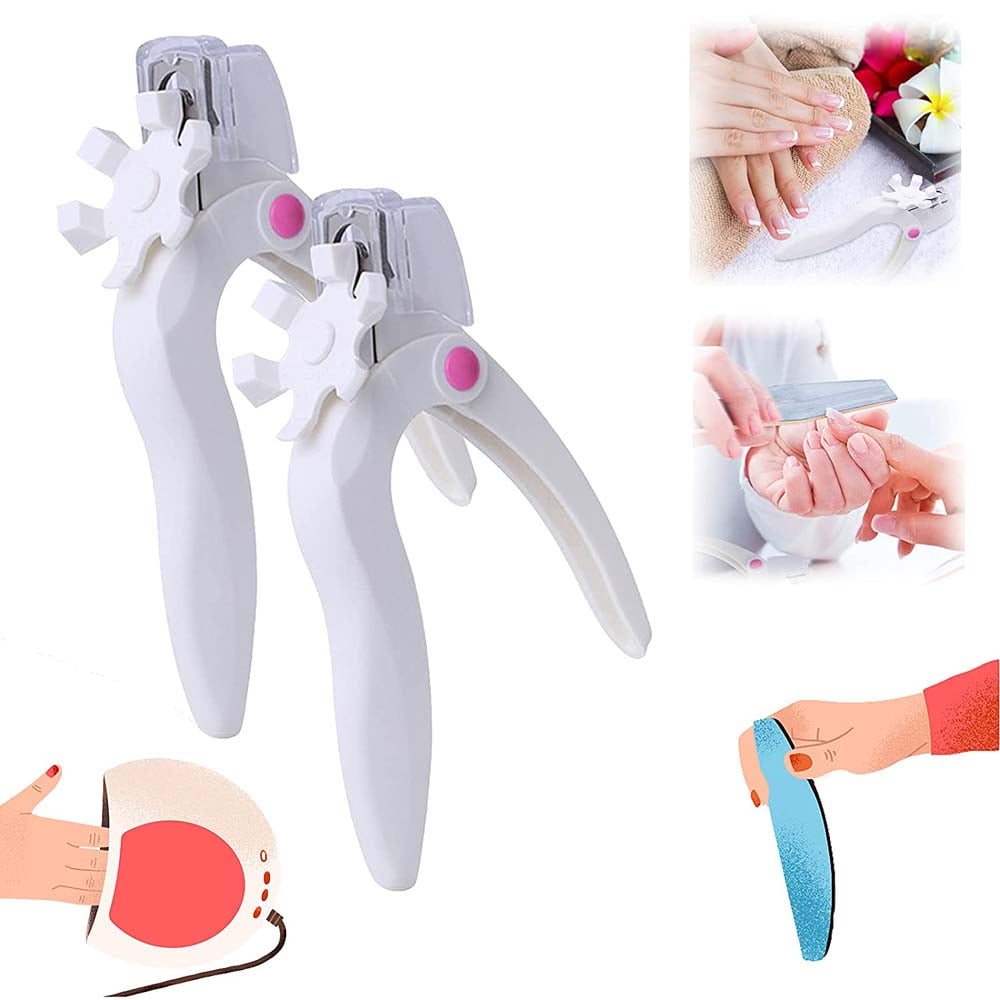 2 PCS Nail Clippers, Stainless Steel Acrylic Nail Clippers, Adjustable