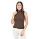 thumbnail image 1 of Blusa sin mangas con cuello alto /Juvenil, 0238 (Cafe) cafe CH, 1 of 5