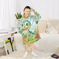 thumbnail image 6 of Wearable Blanket with Sleeves and Pocket Oversized Hooded Sweatshirt 3-14 YR Cute Cartoon Dinosaur M, 6 of 7