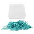 thumbnail image 2 of Office 100pcs Paper Clips Multipurpose Cute Fish Shaped Exquisite Rustproof Metal Paper Clips For Home School Office Sky Blue, 2 of 8