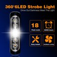 thumbnail image 4 of Luz estroboscópica led intermitente para coche, luces de rejilla, luz de emergencia, luz de advertencia de 6led, Luces de policía para coche, camión, luz estroboscópica, 12v, 24v, 4 of 6