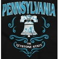 thumbnail image 2 of Cute Pennsylvania Liberty Bell PA Women's Graphic T Shirt Tees Brisco Brands S, 2 of 5