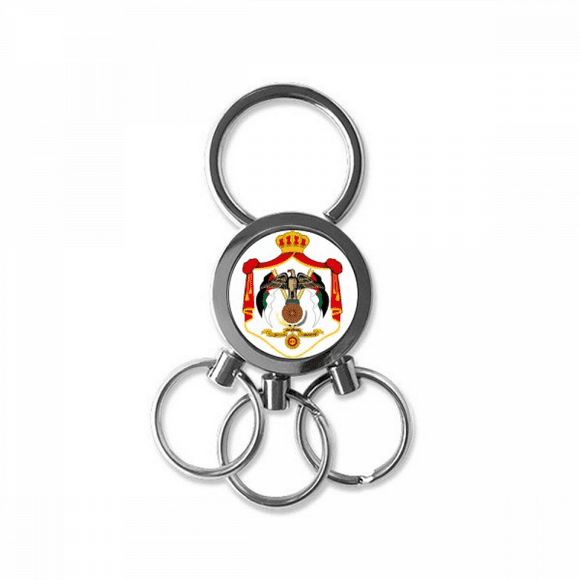 jordan asia national emblem stainless steel metal key holder chain keychain