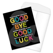 Funny Going Away Card from Group / 8.5" x 11" Jumbo Greeting Card / Large Farewell Greeting Card