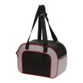 thumbnail image 2 of Transportín para gatos Salvador al aire libre Rojo parte superior plegable con cremallera apertura superior de malla y frontal para perros pequeños, 2 of 10