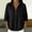 Black, variant on Women's Linen Button Down Shirt Button Shirts Business Work Tops Women's Vintage Tshirts Professional Work Blouses for Women Camp Shirts Linen Blouses for Women V Neck Collared Blue 2XL