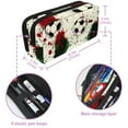 thumbnail image 5 of MUOOUM Pencil Case, Grunge Splashes Soccer Football Pattern Large Capacity Pencil Pouch Stationery Pen Bag, 5 of 7