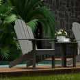 thumbnail image 3 of Wildridge Classic Adirondack Chair, Dark Gray - Outdoor Weather Resistant Poly Furniture for Patio, 3 of 6