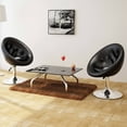 thumbnail image 1 of vidaXL Bar Stools 2 pcs Black Faux Leather, 1 of 4