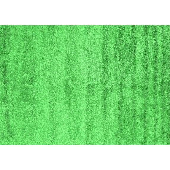 Ahgly Company Indoor Rectangle Abstract Green Contemporary Area Rugs, 2' x 4'