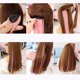 thumbnail image 3 of peluca mujer pieza colgante orejas teñidas largo pelo recto color sin costuras extensión de pelo pieza de planificación, 3 of 4