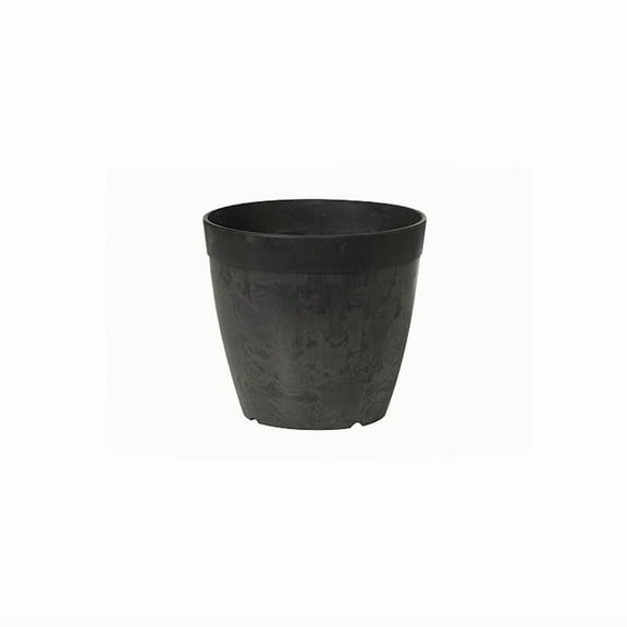 Root & Vessel Dolce Round Planter, Black, 6"