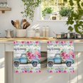 thumbnail image 4 of Spring Kitchen Towels Set of 3, Truck Botanical Floral Leaf Butterfly Wooden Grain Absorbent Dish Towels for Kitchen, Microfiber Hand Towel, Quick Drying Tea Towel for Cleaning Decorative Dishcloths, 4 of 7