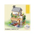 thumbnail image 1 of Build Jouets Café Kit de Construction Ville Starlight Librairie pour Animaux, Ensemble de Blocs de Construction Scène de Rue Carrée Orange, Jouets de Construction pour Adultes et Adolescents, Compatible avec les Maisons Lego, 1 of 5