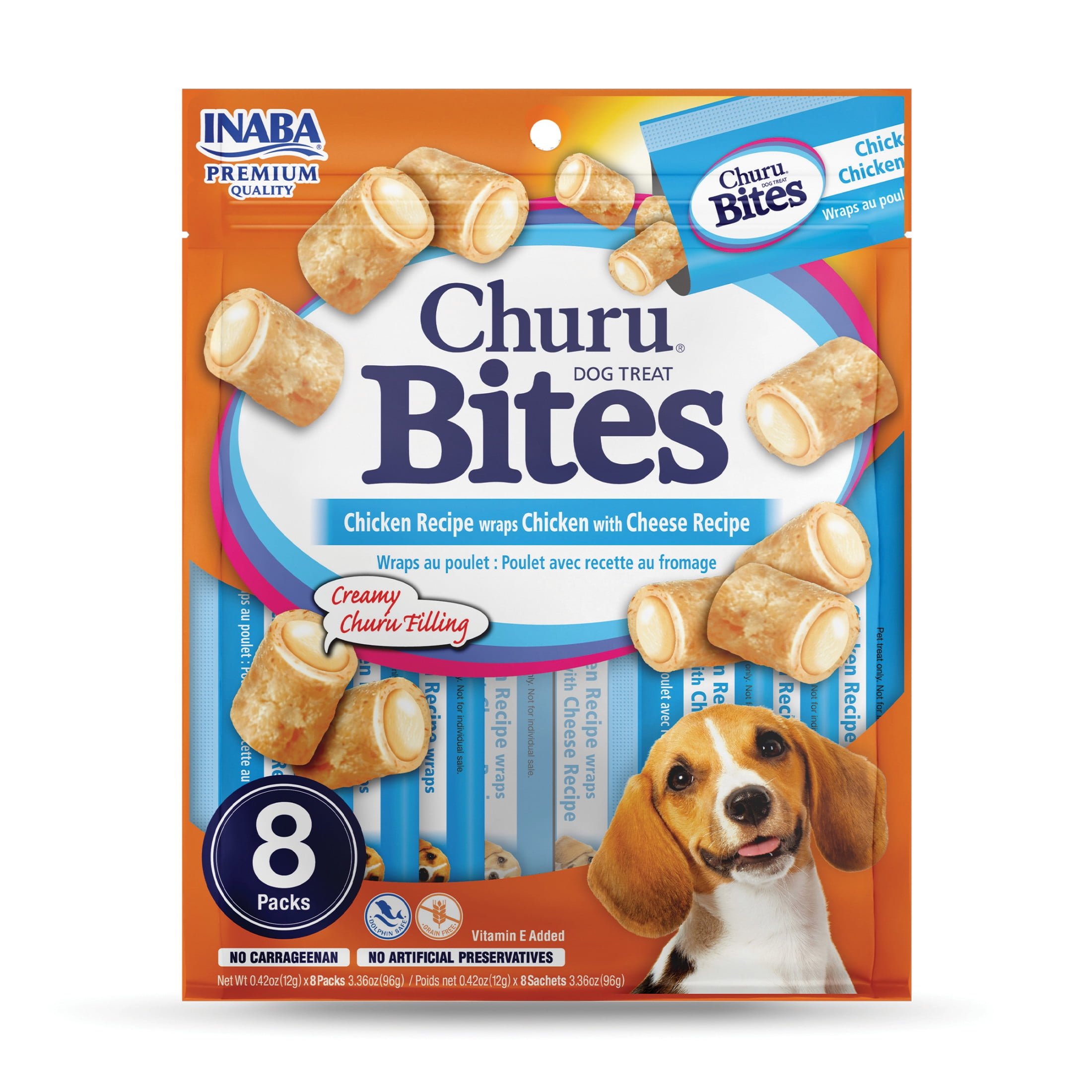 Inaba Cheese & Chicken Flavor Soft Stick Treats for Dogs, 0.42 oz