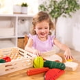 thumbnail image 2 of Set de comida de madera Melissa & Doug para cortar alimentos 8 piezas, 2 of 9