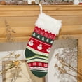 thumbnail image 4 of Christmas Stocking Knitted Decorative Festive Xmas Hanging Sock Holiday Stocking, 4 of 10